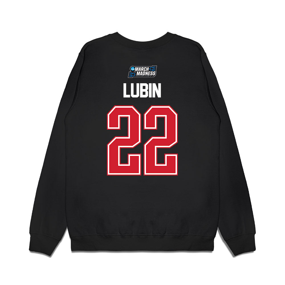 NC State - NCAA Men's Basketball : Ven-Allen Lubin - NCAA® March Madness® 2026 Premium Crewneck Sweatshirt-1