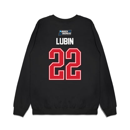 NC State - NCAA Men's Basketball : Ven-Allen Lubin - NCAA® March Madness® 2026 Premium Crewneck Sweatshirt-1