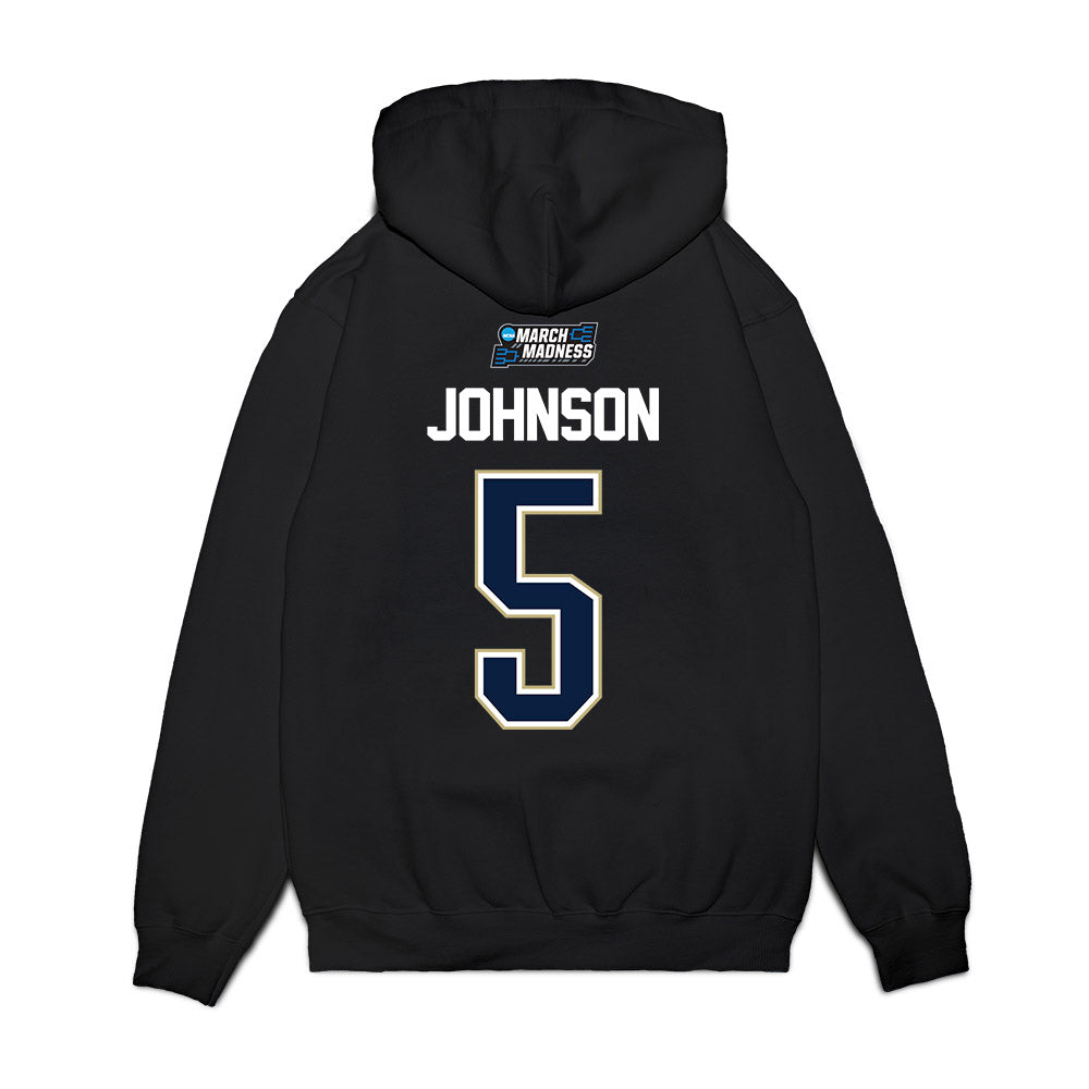 Akron - NCAA Men's Basketball : Tavari Johnson - NCAA® March Madness® 2026 Premium Hooded Sweatshirt-1