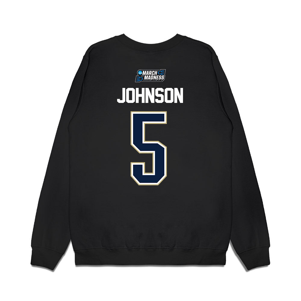 Akron - NCAA Men's Basketball : Tavari Johnson - NCAA® March Madness® 2026 Premium Crewneck Sweatshirt-1