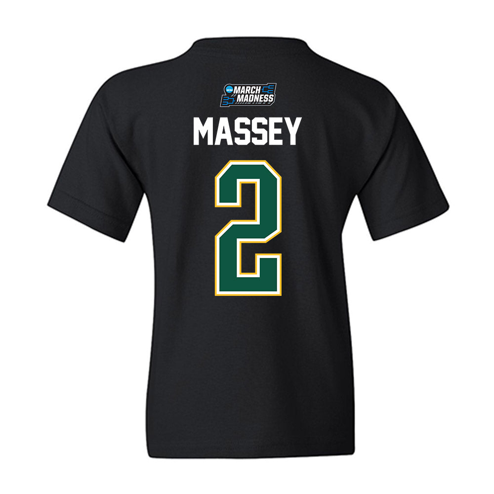 NDSU - NCAA Men's Basketball : Riley Massey - NCAA® March Madness® 2026 Youth T-Shirt-1