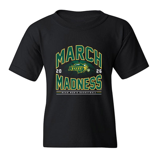 NDSU - NCAA Men's Basketball : Riley Massey - NCAA® March Madness® 2026 Youth T-Shirt-0