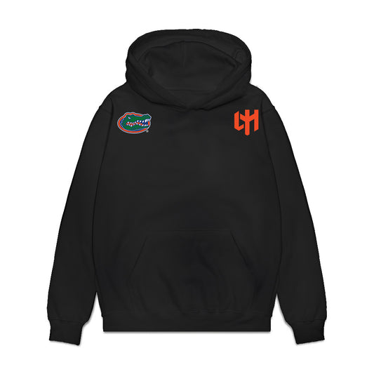 Florida - NCAA Women's Basketball : Alivia McGill - All Time Leading Scorer Collage Premium Hooded Sweatshirt-0