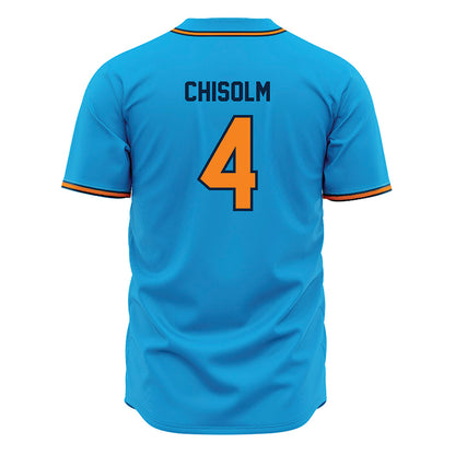 Murray State - NCAA Baseball : Connor Chisolm - Blue Jersey-1