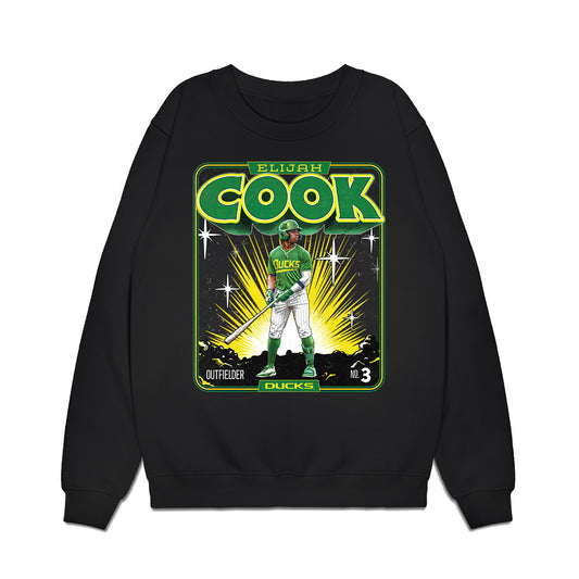Oregon - NCAA Baseball : Elijah Cook - Collage Premium Crewneck Sweatshirt-0