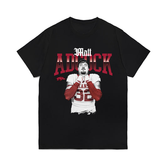 Arkansas - NCAA Football : Matt Adcock - Collage Comfort Colors T-Shirt-0