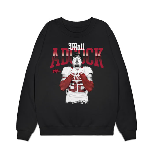 Arkansas - NCAA Football : Matt Adcock - Collage Premium Crewneck Sweatshirt-0