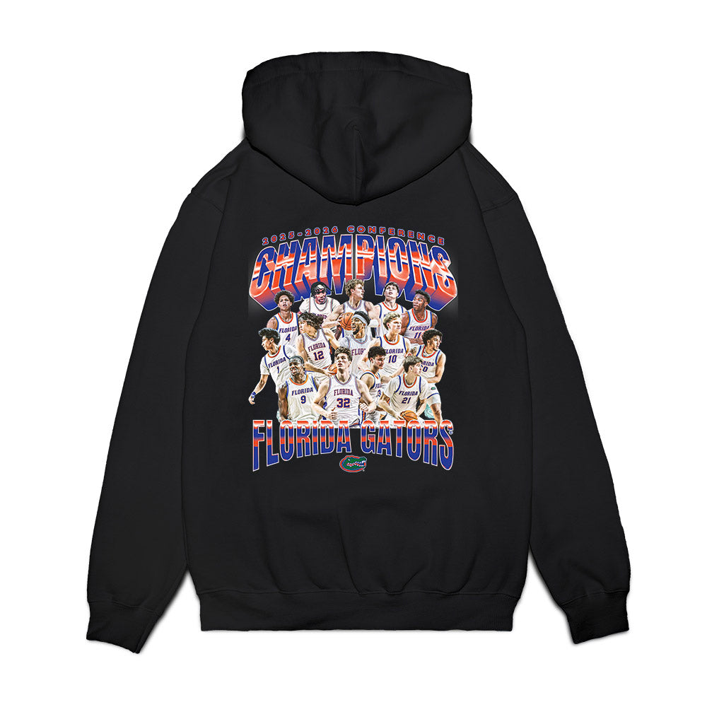 Florida - NCAA Men's Basketball : - Conference Champions Premium Hooded Sweatshirt-1