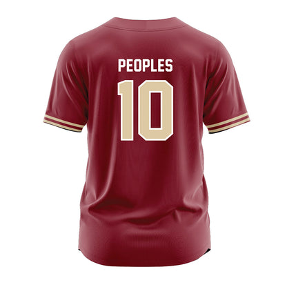 Boston College - NCAA Softball : Libby Peoples - Maroon Jersey-1
