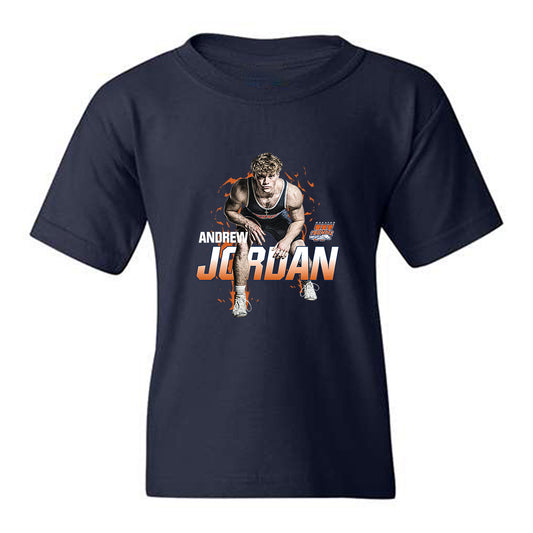 Wheaton IL - NCAA Wrestling : Andrew Jordan - Collage Youth T-Shirt-0