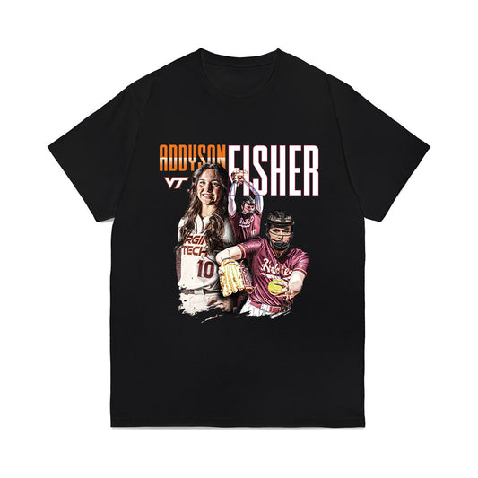 Virginia Tech - NCAA Softball : Addyson Fisher - Collage Comfort Colors T-Shirt-0