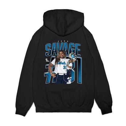 Ole Miss - NCAA Softball : Jada Savage - Collage Premium Hooded Sweatshirt-1