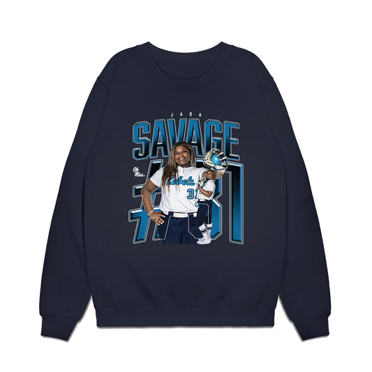 Ole Miss - NCAA Softball : Jada Savage - Collage Premium Crewneck Sweatshirt-0