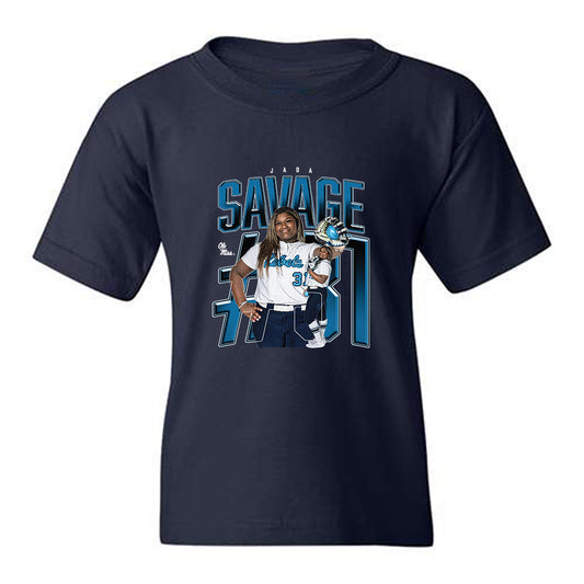 Ole Miss - NCAA Softball : Jada Savage - Collage Youth T-Shirt-0