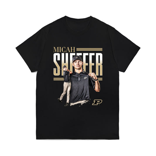 Purdue - NCAA Men's Golf : Micah Sheffer - Collage Comfort Colors T-Shirt-0