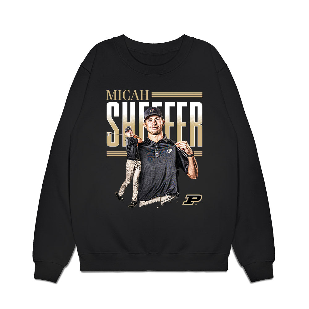 Purdue - NCAA Men's Golf : Micah Sheffer - Collage Premium Crewneck Sweatshirt-0