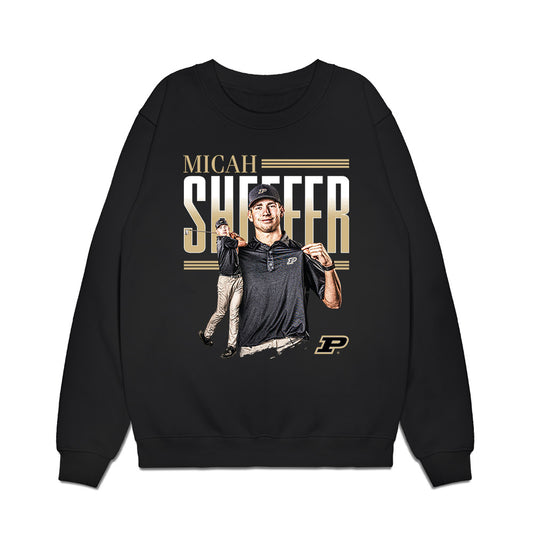 Purdue - NCAA Men's Golf : Micah Sheffer - Collage Premium Crewneck Sweatshirt-0