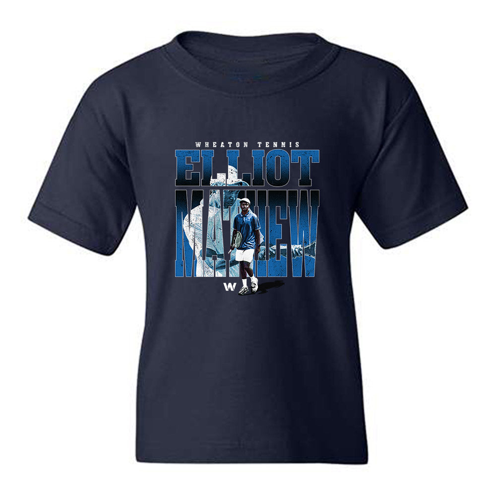 - Wheaton College (Massachusetts) - NCAA Mens Tennis : Elliot Mathew - Collage Youth T-Shirt-0