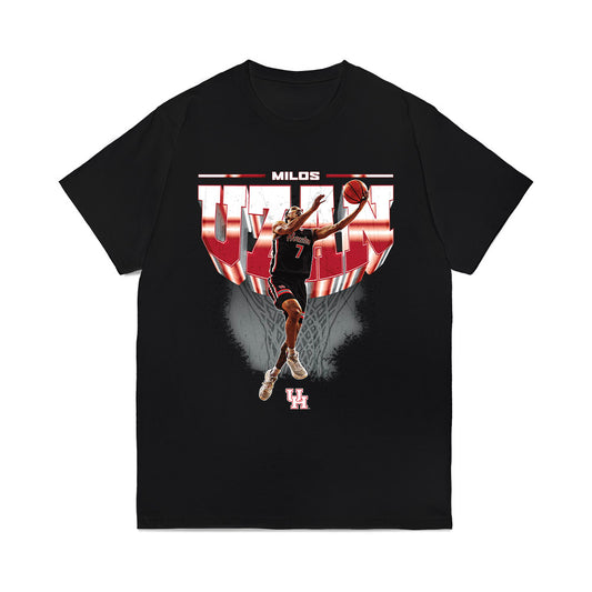 Houston - NCAA Men's Basketball : Milos Uzan - Collage Comfort Colors T-Shirt-0