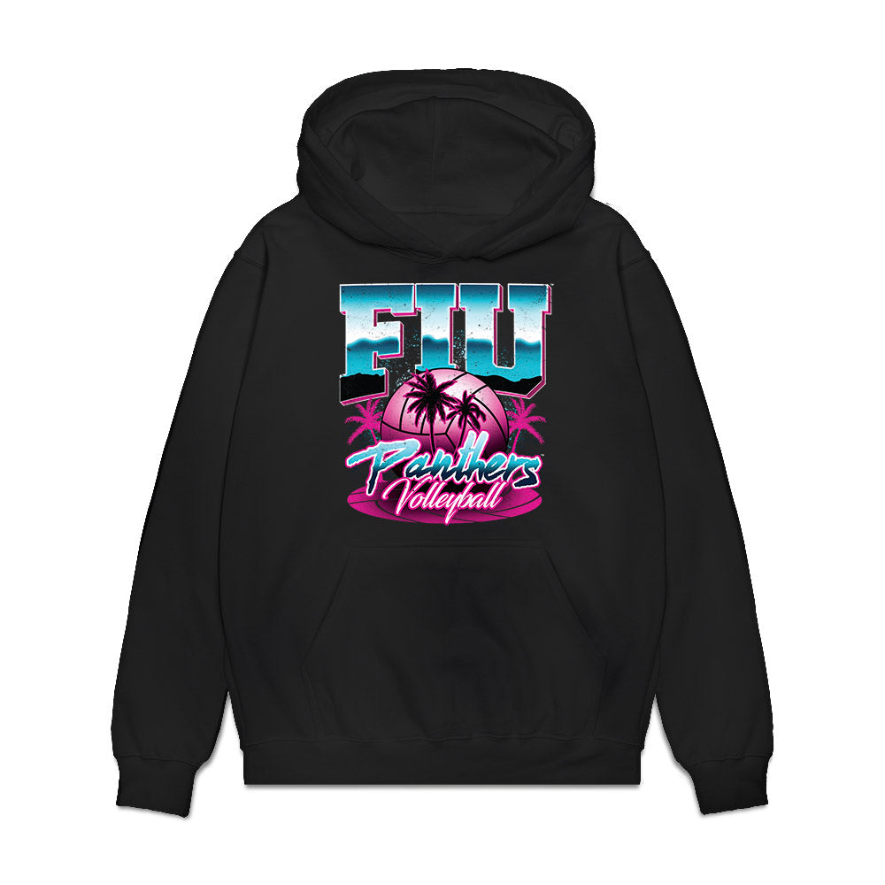 FIU - NCAA Beach Volleyball : Miami Vice Premium Hooded Sweatshirt-0