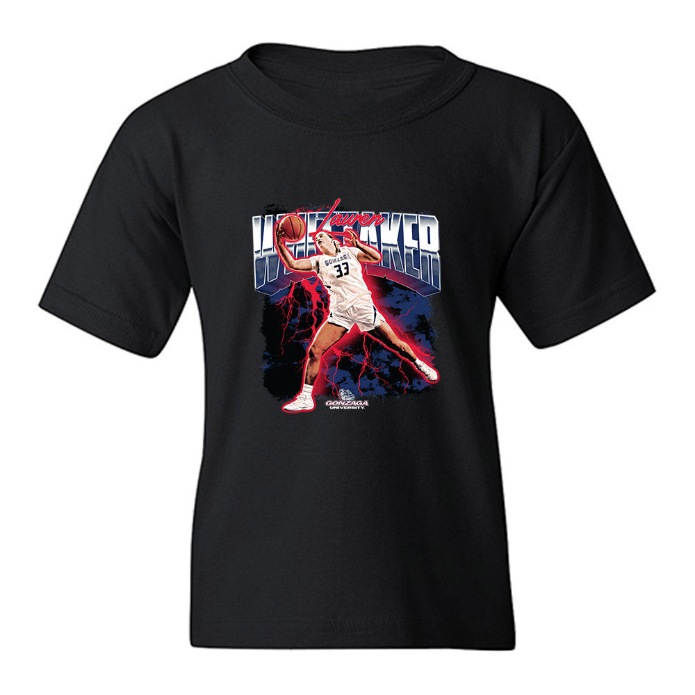 Gonzaga - NCAA Women's Basketball : Lauren Whittaker - Collage Youth T-Shirt-0