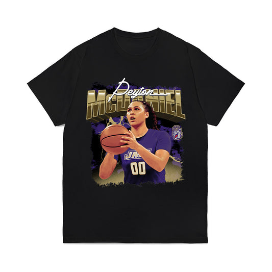JMU - NCAA Women's Basketball : Peyton McDaniel - Collage Comfort Colors T-Shirt-0