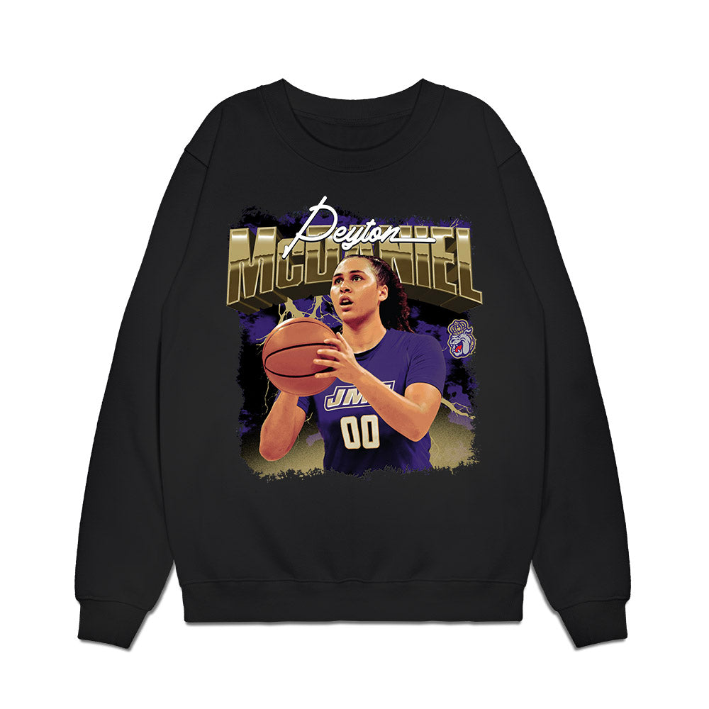 JMU - NCAA Women's Basketball : Peyton McDaniel - Collage Premium Crewneck Sweatshirt-0
