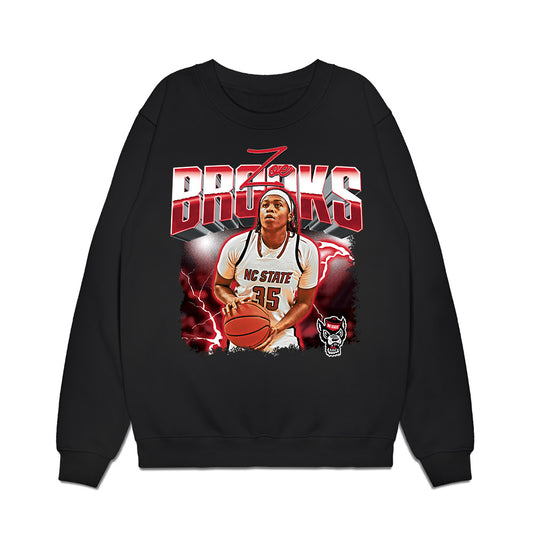 NC State - NCAA Women's Basketball : Zoe Brooks - Collage Premium Crewneck Sweatshirt-0