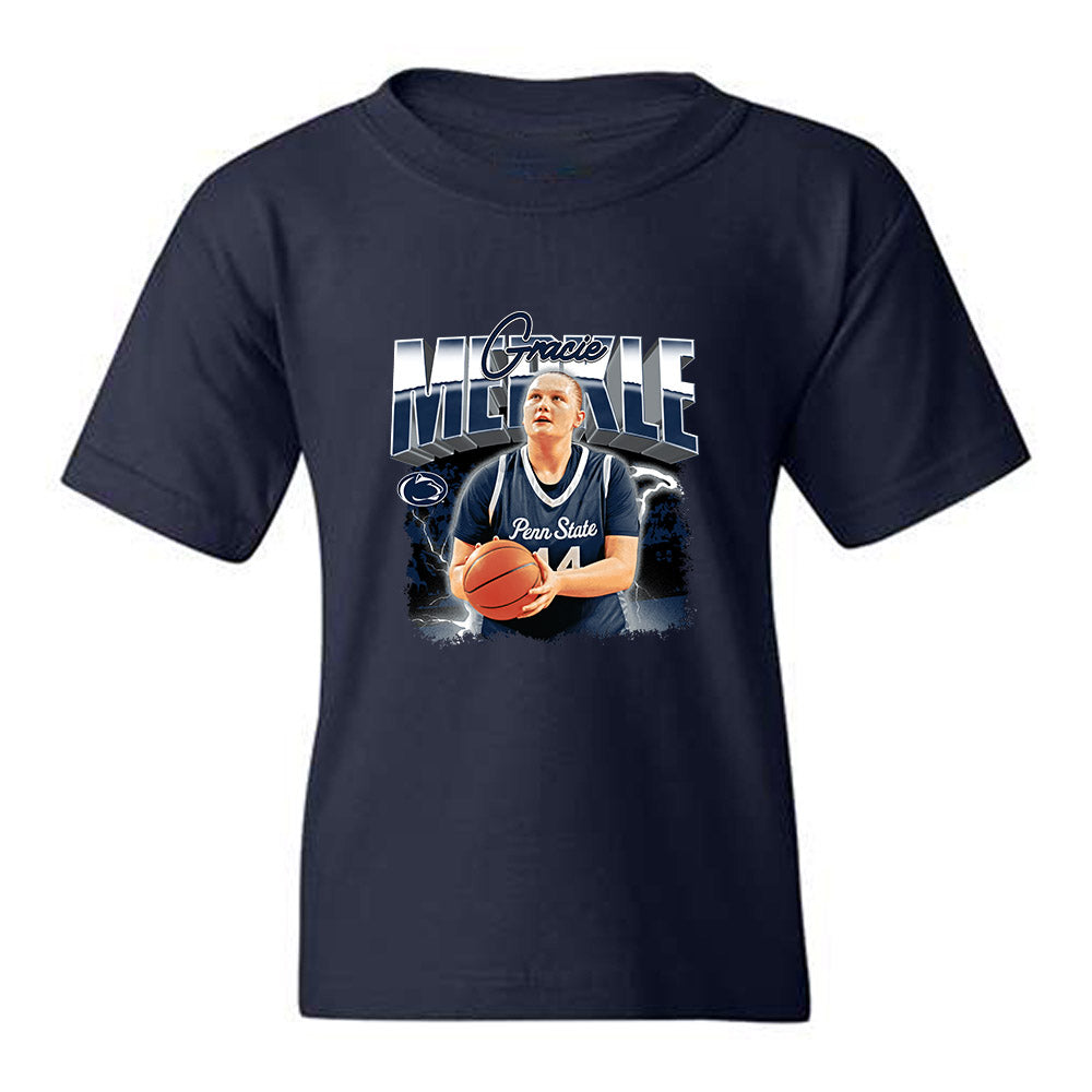 Penn State - NCAA Women's Basketball : Gracie Merkle - Collage Youth T-Shirt-0