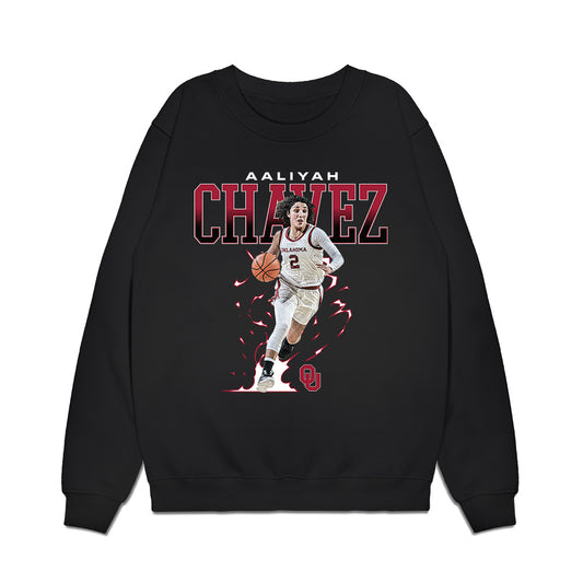 Oklahoma - NCAA Women's Basketball : Aaliyah Chavez - Collage Premium Crewneck Sweatshirt-0