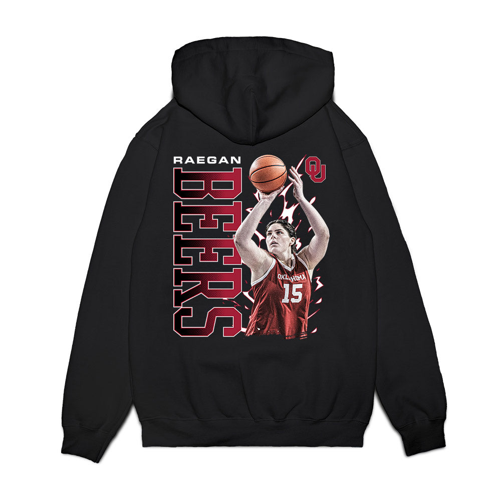 Oklahoma - NCAA Women's Basketball : Raegan Beers - Collage Premium Hooded Sweatshirt-1