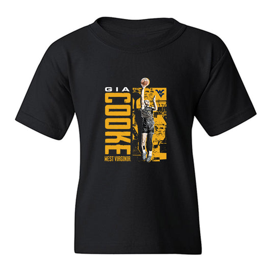 West Virginia - NCAA Women's Basketball : Gia Cooke - Collage Youth T-Shirt-0