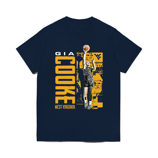 West Virginia - NCAA Women's Basketball : Gia Cooke - Collage Comfort Colors T-Shirt-0