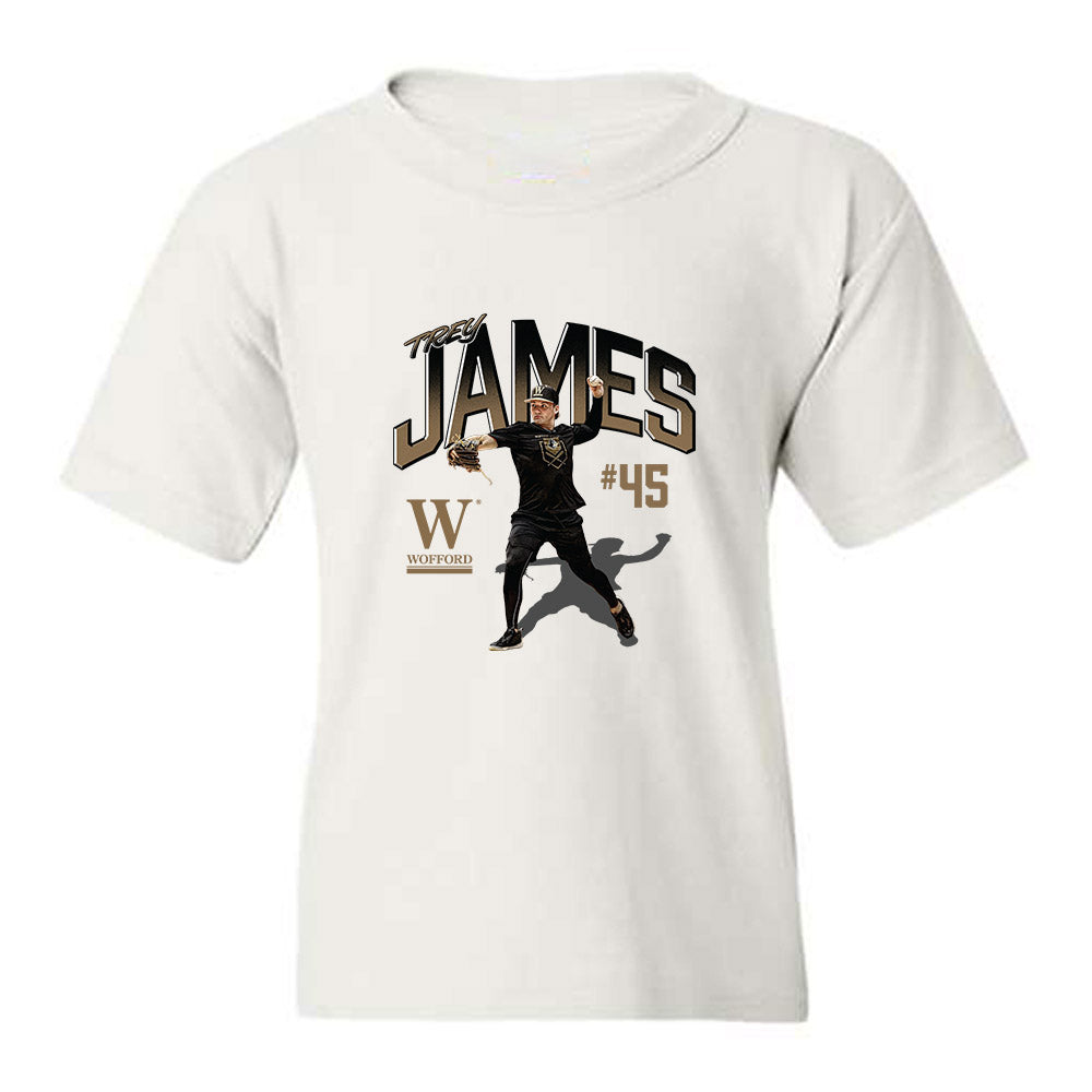 Wofford - NCAA Baseball : Trey James - Collage Youth T-Shirt-0