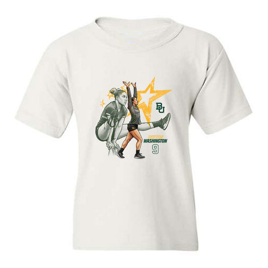 Baylor - NCAA Acrobatics & Tumbling : Payton Washington - Collage Youth T-Shirt-0