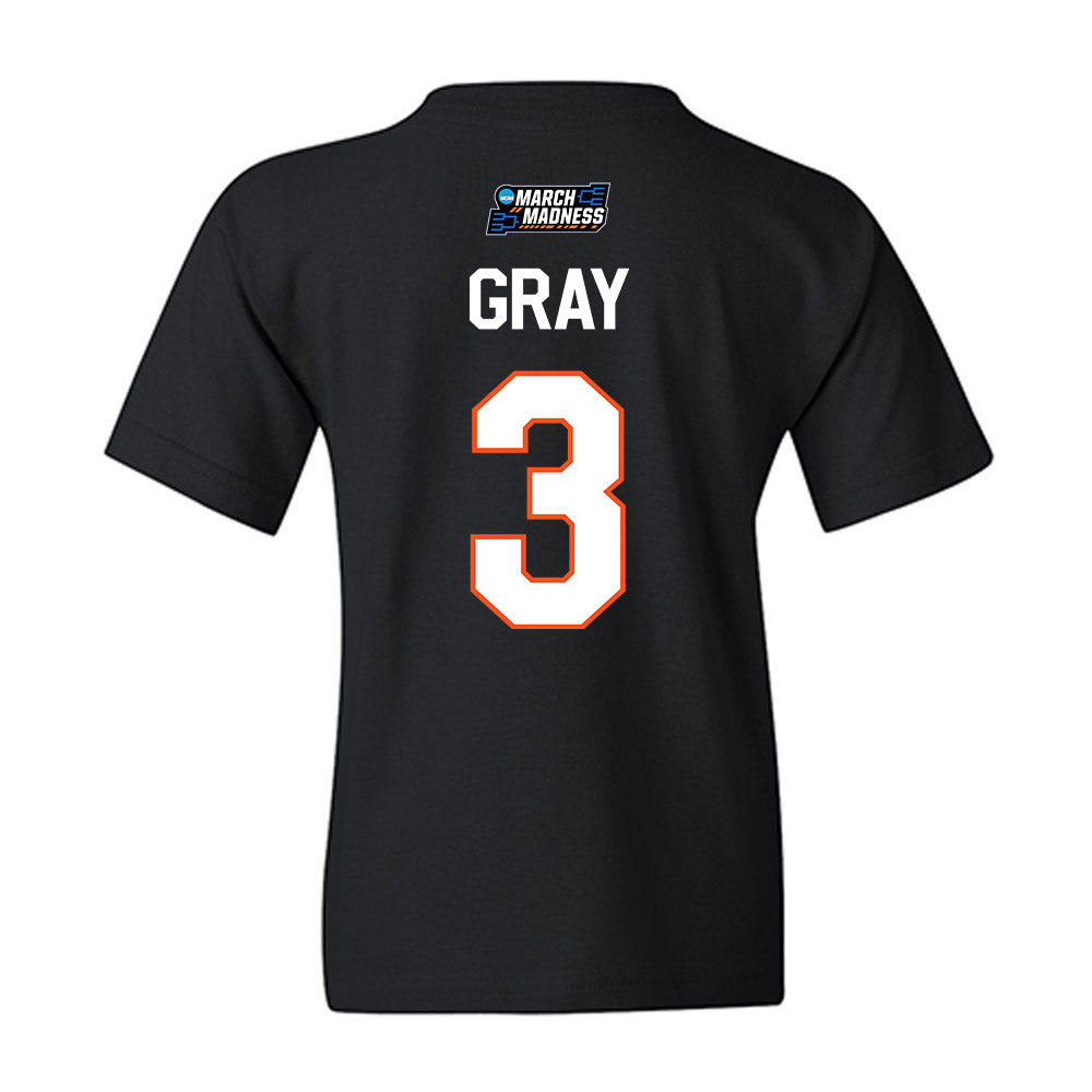 Oklahoma State - NCAA Women's Basketball : Micah Gray - NCAA® March Madness® 2026 Youth T-Shirt-1