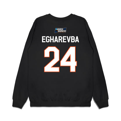 Oklahoma State - NCAA Women's Basketball : Praise Egharevba - NCAA® March Madness® 2026 Premium Crewneck Sweatshirt-1