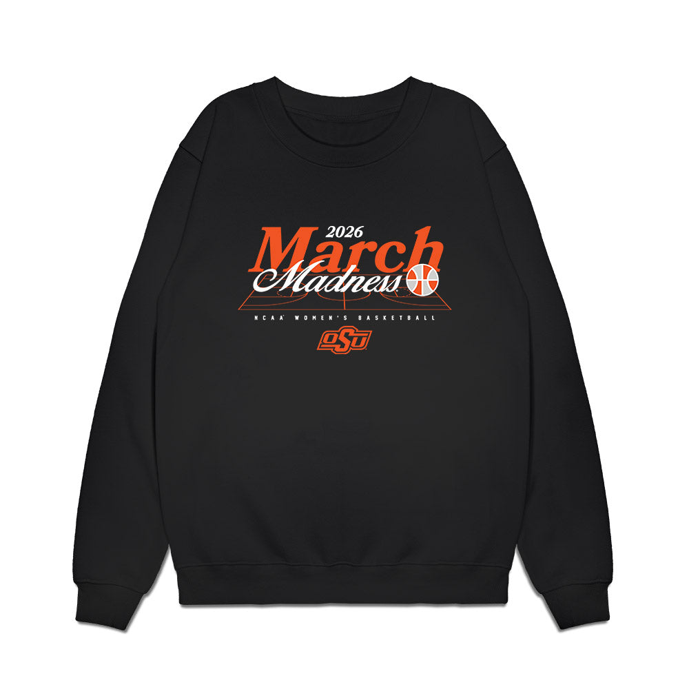 Oklahoma State - NCAA Women's Basketball : Faith Acker - NCAA® March Madness® 2026 Premium Crewneck Sweatshirt-0