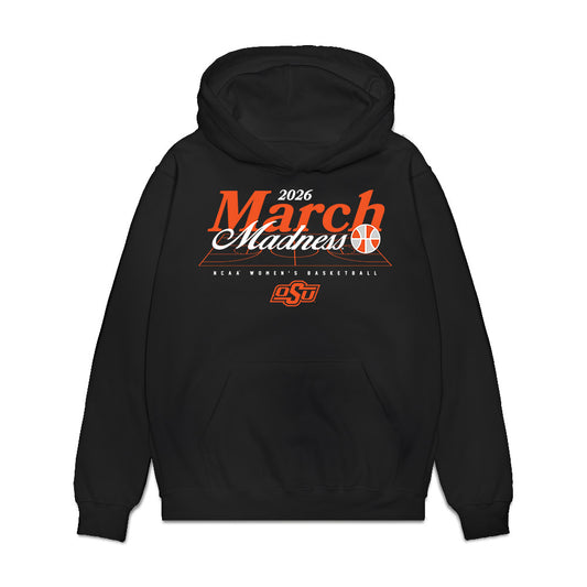 Oklahoma State - NCAA Women's Basketball : Stailee Heard - NCAA® March Madness® 2026 Premium Hooded Sweatshirt-0