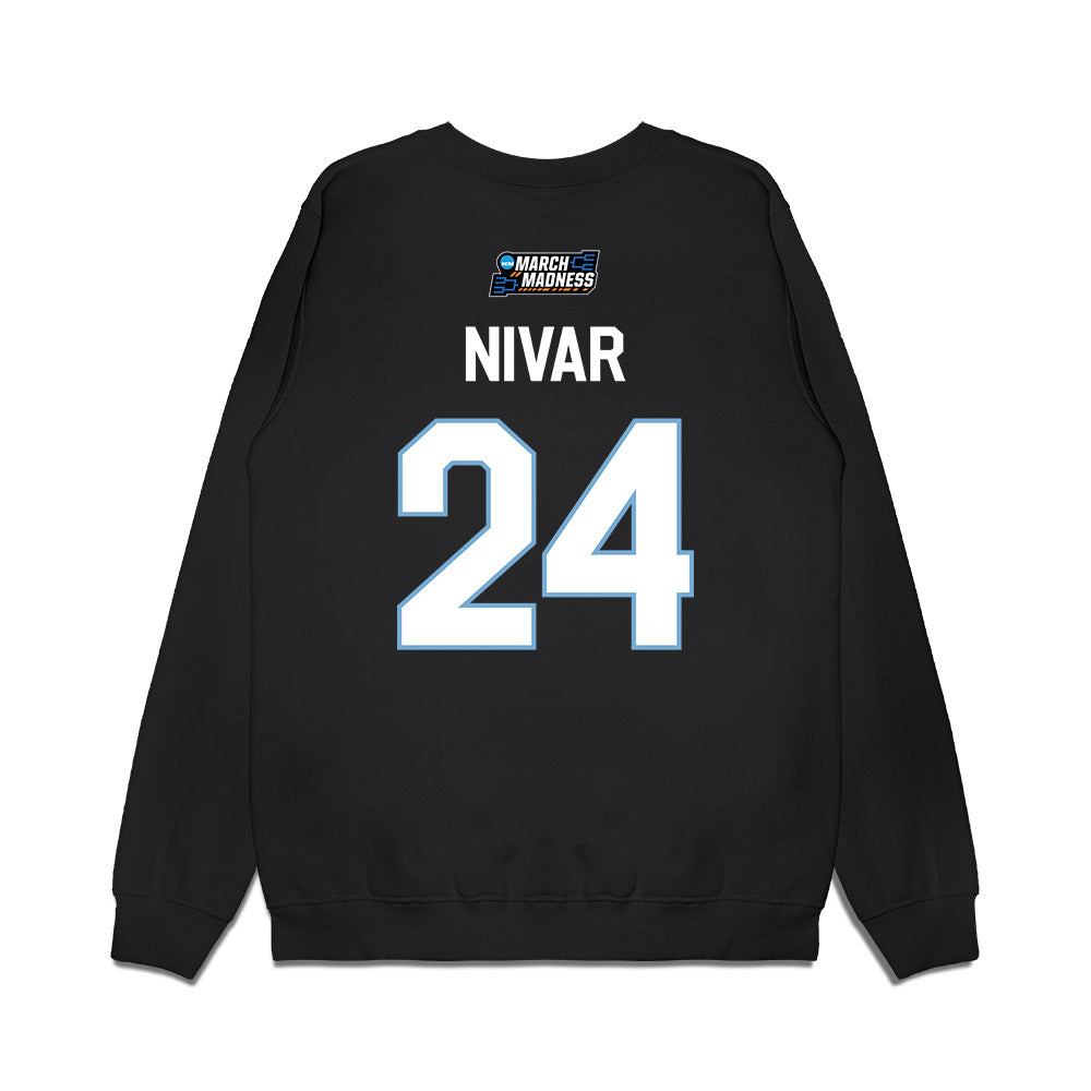 UNC - NCAA Women's Basketball : Indya Nivar - NCAA® March Madness® 2026 Premium Crewneck Sweatshirt-1