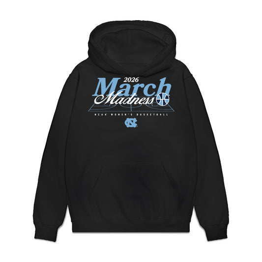 UNC - NCAA Women's Basketball : Ciera Toomey - NCAA® March Madness® 2026 Premium Hooded Sweatshirt-0