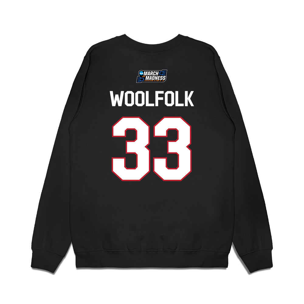 Georgia - NCAA Women's Basketball : Mia Woolfolk - NCAA® March Madness® 2026 Premium Crewneck Sweatshirt-1