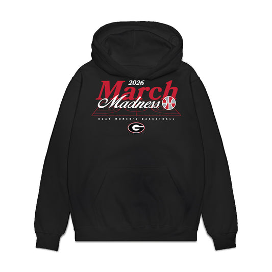 Georgia - NCAA Women's Basketball : Rylie Theuerkauf - NCAA® March Madness® 2026 Premium Hooded Sweatshirt-0