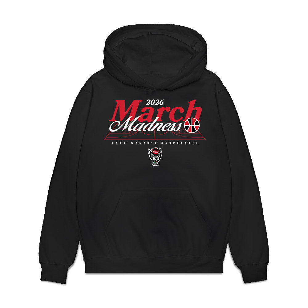 NC State - NCAA Women's Basketball : Zoe Brooks - NCAA® March Madness® 2026 Premium Hooded Sweatshirt-0
