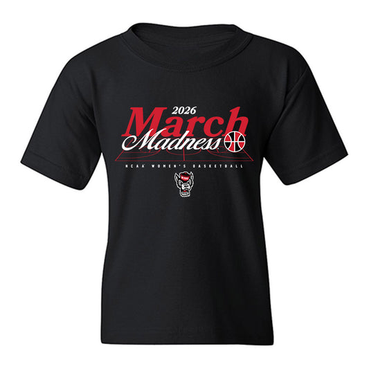 NC State - NCAA Women's Basketball : Zoe Brooks - NCAA® March Madness® 2026 Youth T-Shirt-0