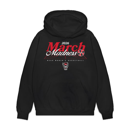 NC State - NCAA Women's Basketball : Alyssa Lewis - NCAA® March Madness® 2026 Premium Hooded Sweatshirt-0