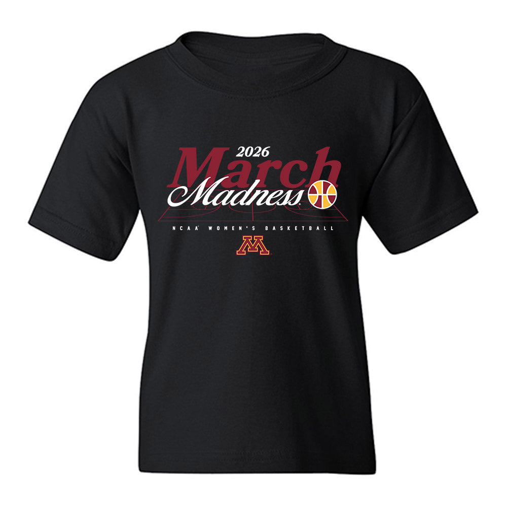 Minnesota - NCAA Women's Basketball : Mara Braun - NCAA® March Madness® 2026 Youth T-Shirt-0