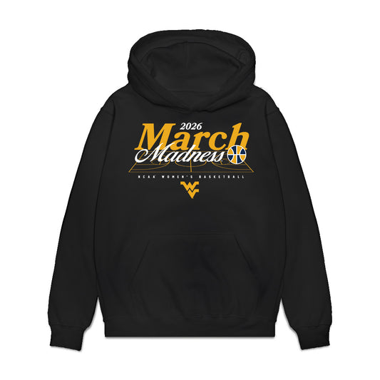 West Virginia - NCAA Women's Basketball : Kierra Wheeler - NCAA® March Madness® 2026 Premium Hooded Sweatshirt-0