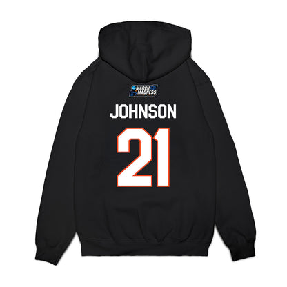 Virginia - NCAA Women's Basketball : Kymora Johnson - NCAA® March Madness® 2026 Premium Hooded Sweatshirt-1