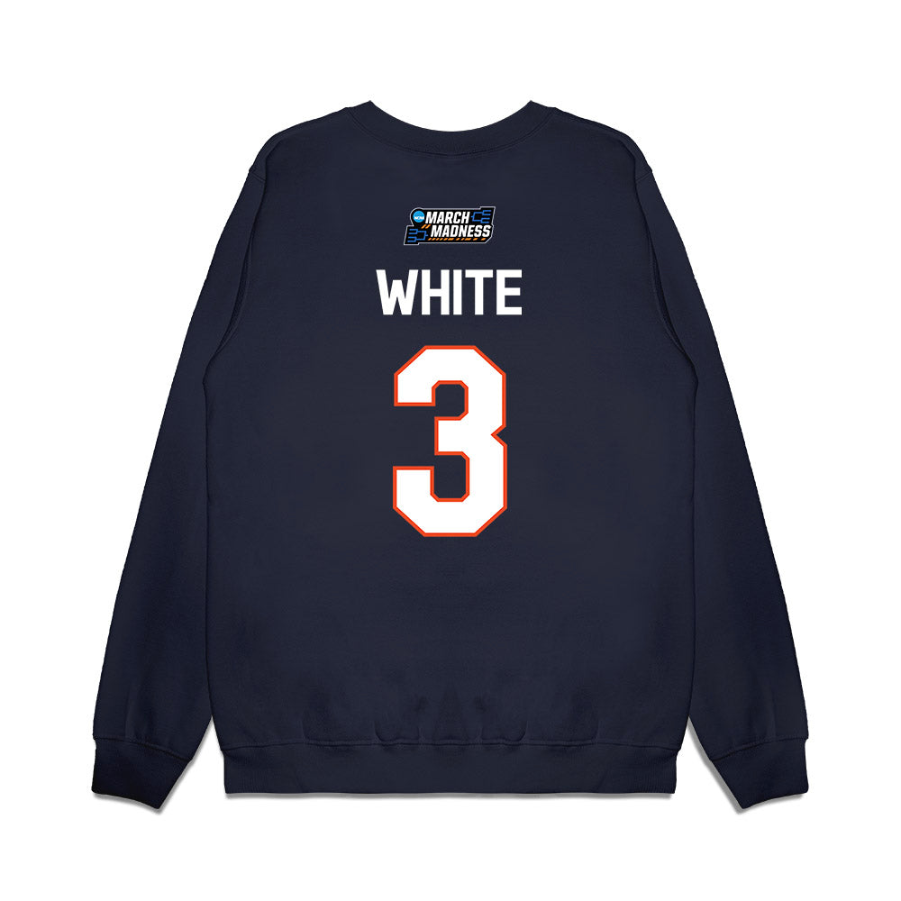 Virginia - NCAA Women's Basketball : Gabrielle White - NCAA® March Madness® 2026 Premium Crewneck Sweatshirt-1